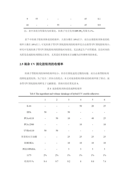 液态光学胶的固化收缩率的研究.docx