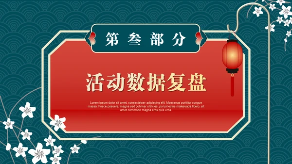 业绩营销活动复盘总结通用PPT模板