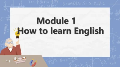 Module 1 How to learn English 模块综合与测试 复习课件 图片版预览PP