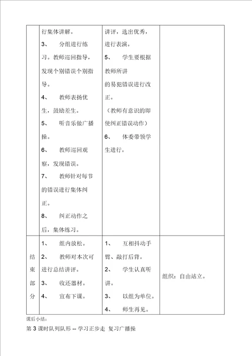 初中九年级体育与健康教案