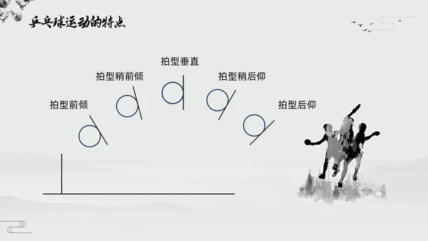 黑白中国风水墨乒乓球起源与发展小学体育PPT课件PPT模板宣传PP