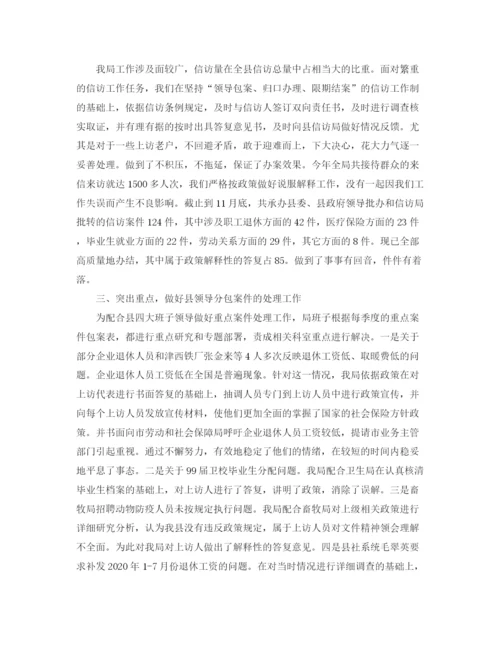 精编之信访工作总结优选范文.docx