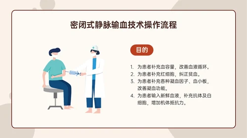 红色扁平插画输血安全管理PPT培训课件护理安全管理