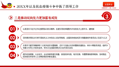 全国两会政协会议工作报告学习解读党政党课PPT
