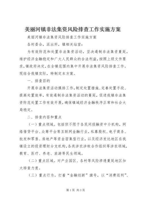 美丽河镇非法集资风险排查工作实施方案 (2).docx