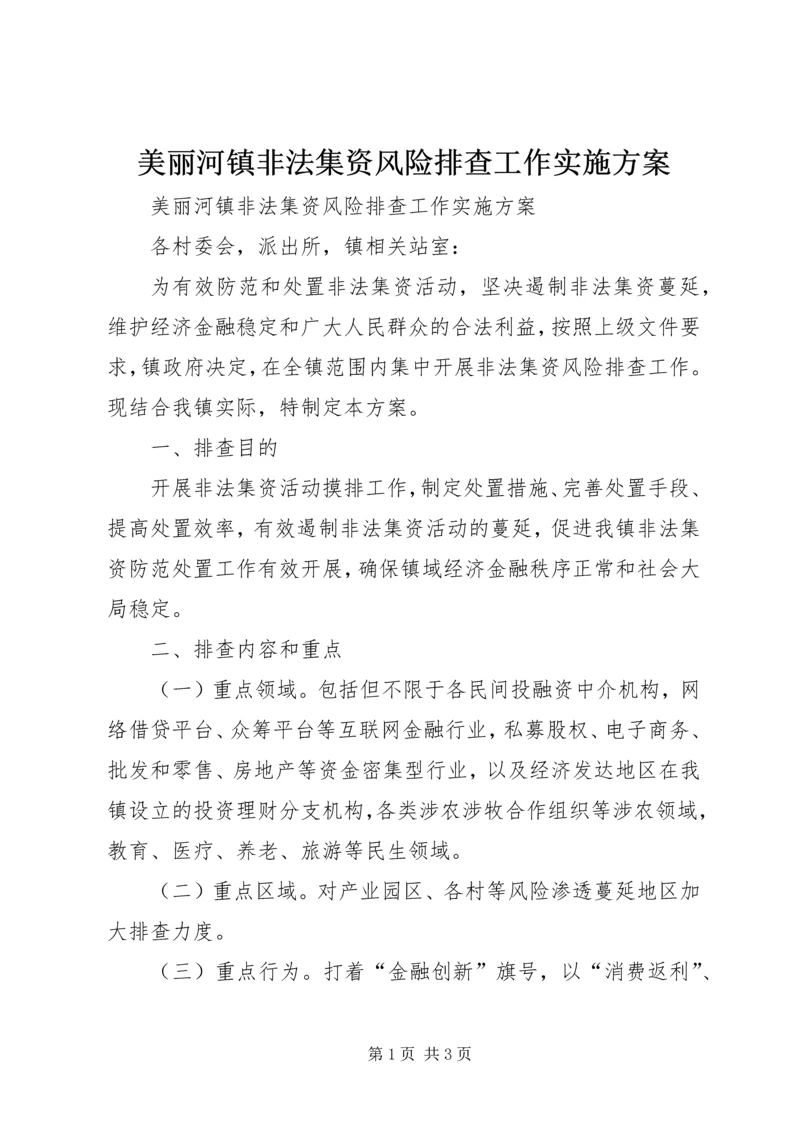 美丽河镇非法集资风险排查工作实施方案 (2).docx