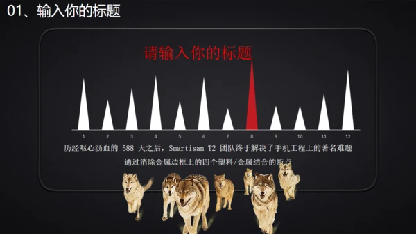战狼团队精神销售业绩冲刺团建通用PPT模板