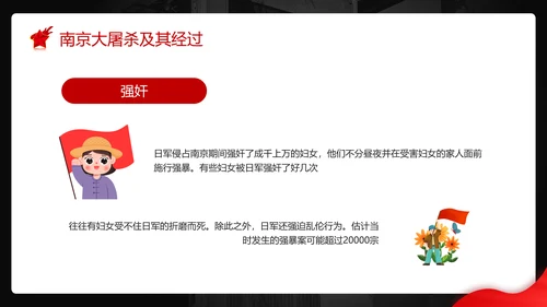 不忘历史南京大屠杀PPT模板
