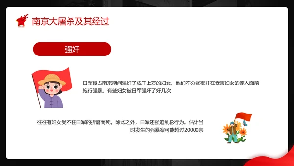 不忘历史南京大屠杀PPT模板