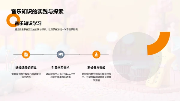 亲子音乐游戏教学PPT模板