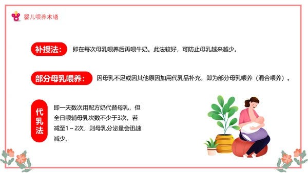 世界母乳喂养周关爱新生婴儿宝妈带娃PPT模板