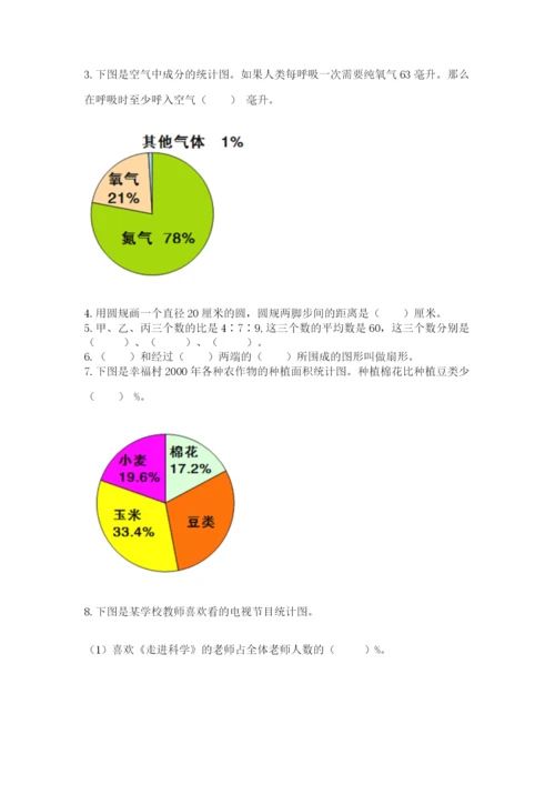 人教版数学六年级上册期末测试卷（全国通用）word版.docx