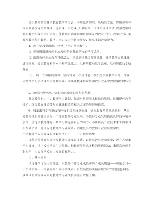 精编之小学教师个人专业成长计划范文.docx