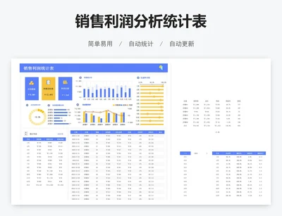 销售利润分析统计表