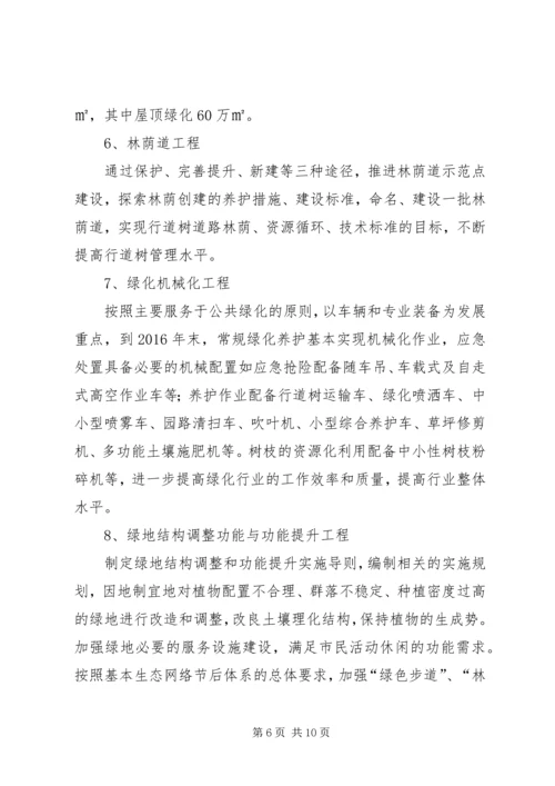 绿化局工作规划与保障措施.docx