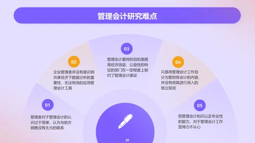 紫色创意金融管理会计毕业答辩PPT