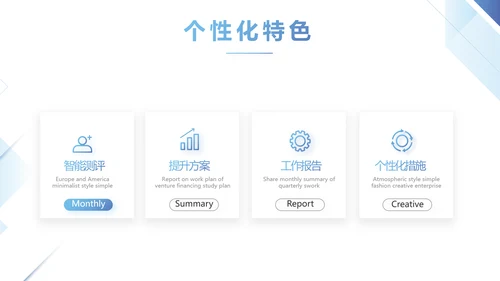简约蓝色项目年度工作计划动态PPT