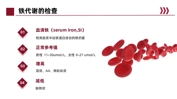 红色简约风缺铁性贫血常规知识培训PPT模板护理