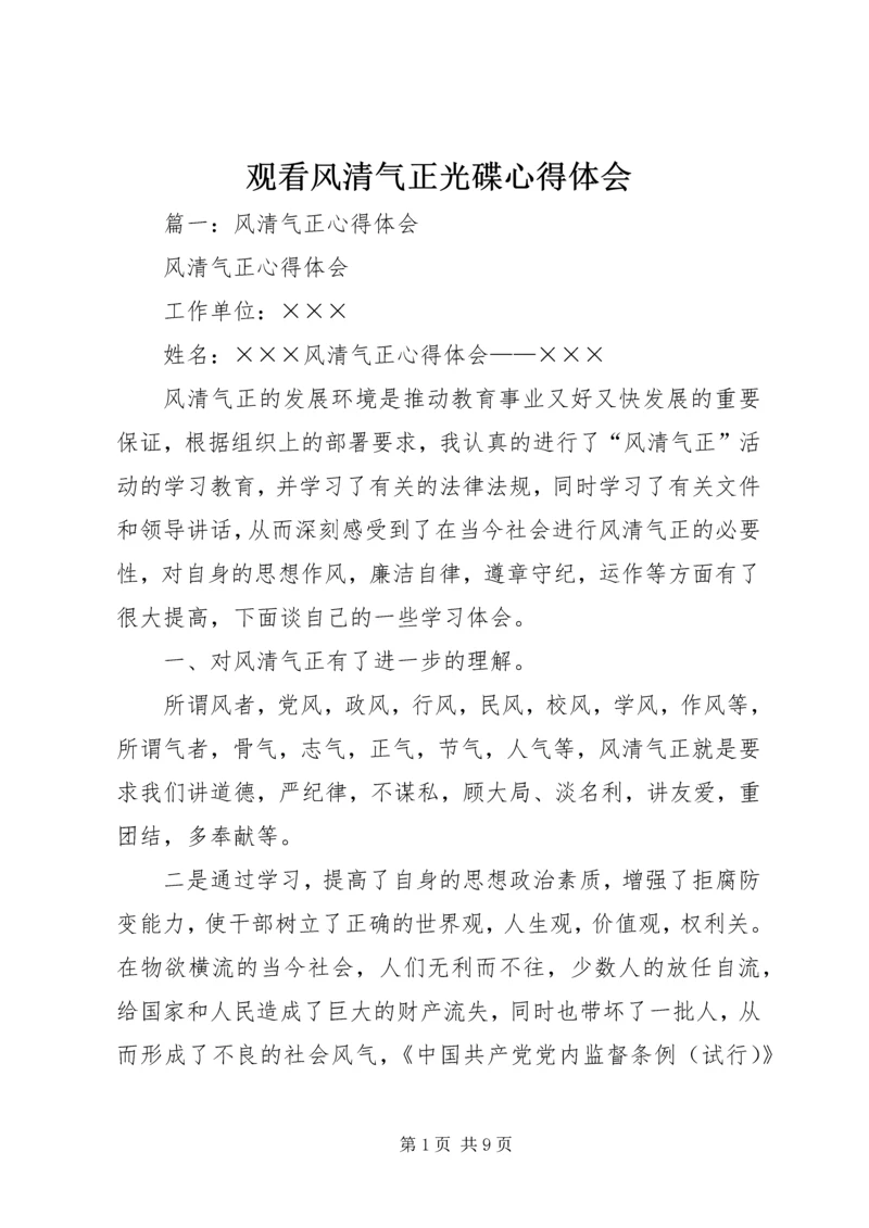 观看风清气正光碟心得体会 (5).docx