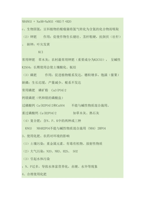 2023年初中化学微量元素材料化肥知识点小结.docx