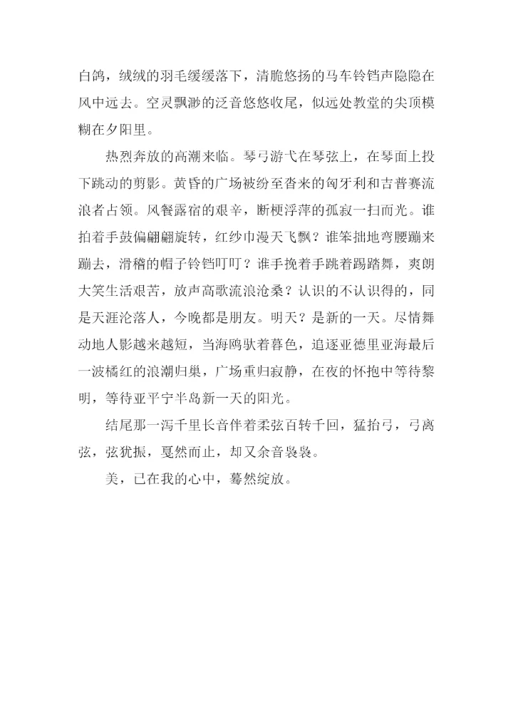 小提琴之美作文800字.docx