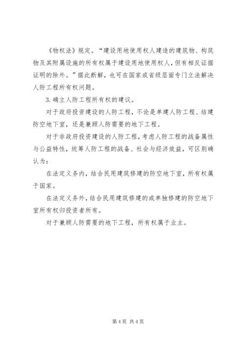 人防工程所有权调研报告.docx