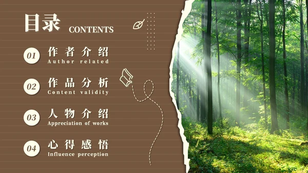 棕色简约风围城读书分享课件