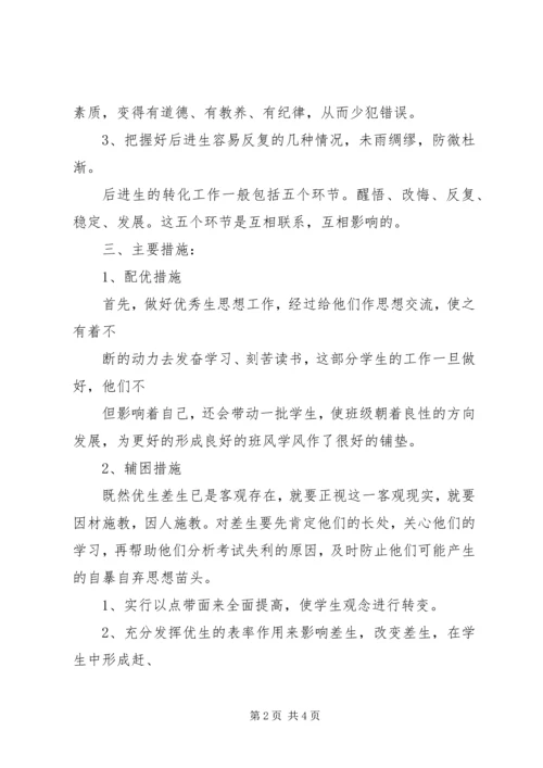 教师培优辅差工作计划.docx