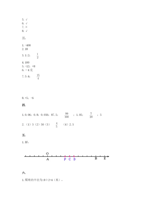小学数学六年级下册竞赛试题精品（夺冠系列）.docx