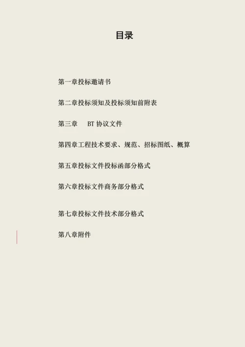 工程BT项目招标文件模板.docx