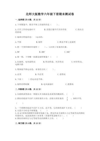北师大版数学六年级下册期末测试卷（典优）.docx