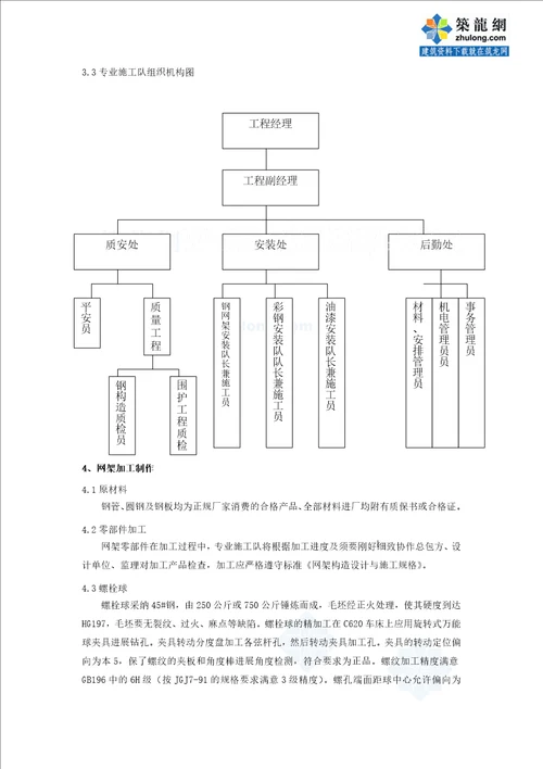 北京某工程钢网架施工方案高空散装secret