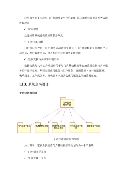 门户基础框架平台建设设计方案.docx