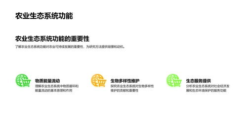 农业生态学答辩报告PPT模板
