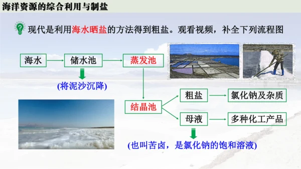 跨学科实践活动8  海洋资源的综合利用与制盐课件(共39张PPT内嵌视频)