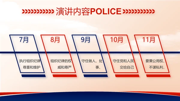 大气公安警察工作总结汇报动态PPT模板