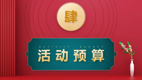 红色新禧新中式中国风中秋节活动营销策划通用PPT模板
