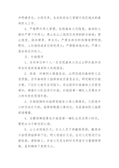 森林防火应急预案15篇.docx