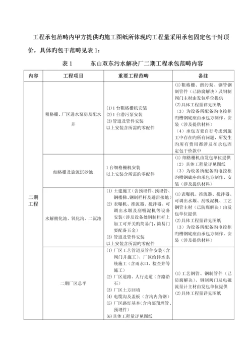 污水处理厂土建关键工程综合施工合同.docx