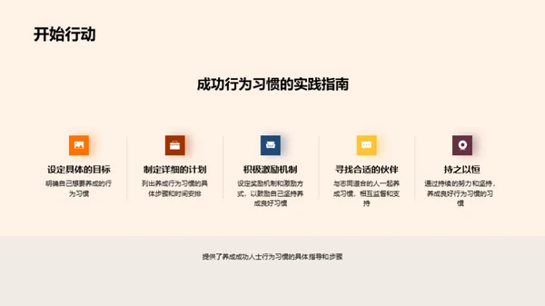 成功之路行为习惯