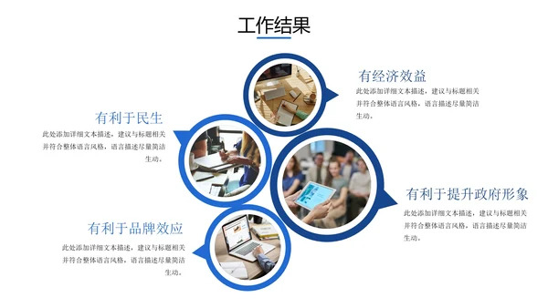 精品蓝商务城市俯瞰实景PPT模板