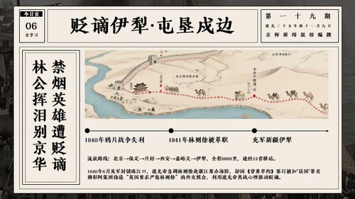 复古报纸风历史人物介绍林则徐