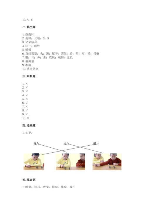 教科版二年级下册科学知识点期末测试卷附答案【满分必刷】.docx