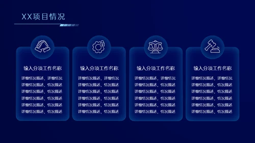 科技风格年终总结汇报通用ppt模板