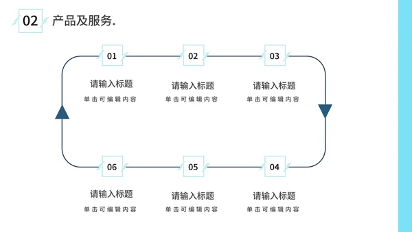 浅蓝都市高空景商务PPT模板