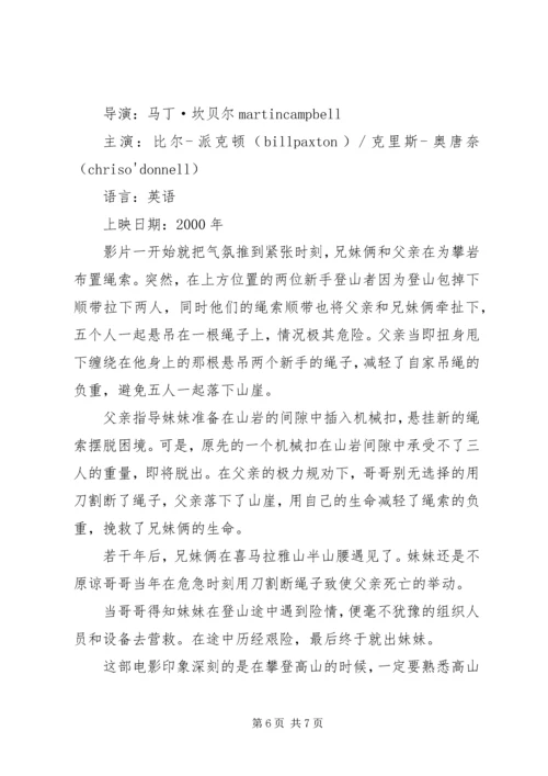 垂直极限观后感 (5).docx