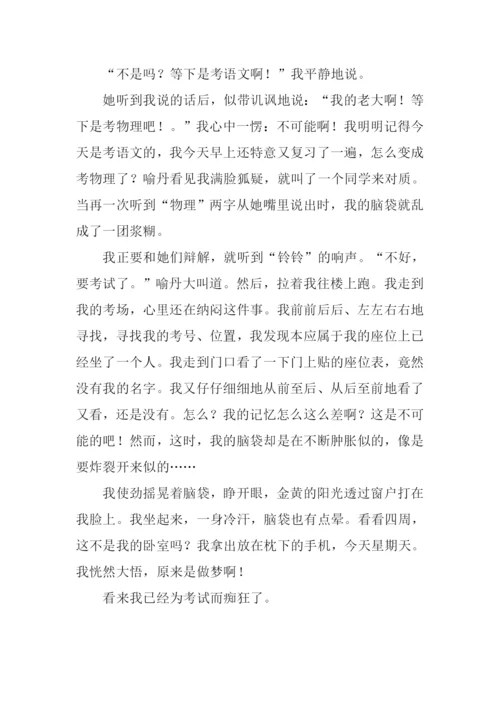 我为考试狂作文800字.docx