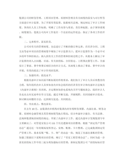 精编之内部审计工作总结范文.docx