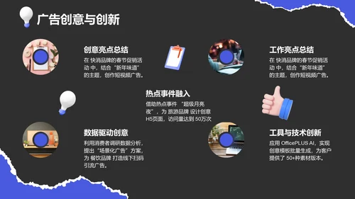 紫色创意风广告人通用年终述职汇报PPT模板