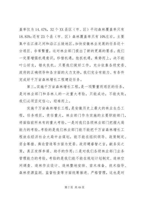 县委书记在林业工作会议的讲话.docx